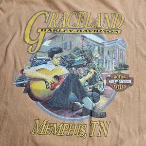 Harley Davidson Men's XL Graceland Graphic tshirt